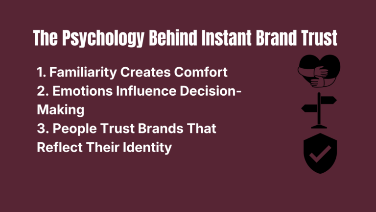 Psychology of trust in branding
